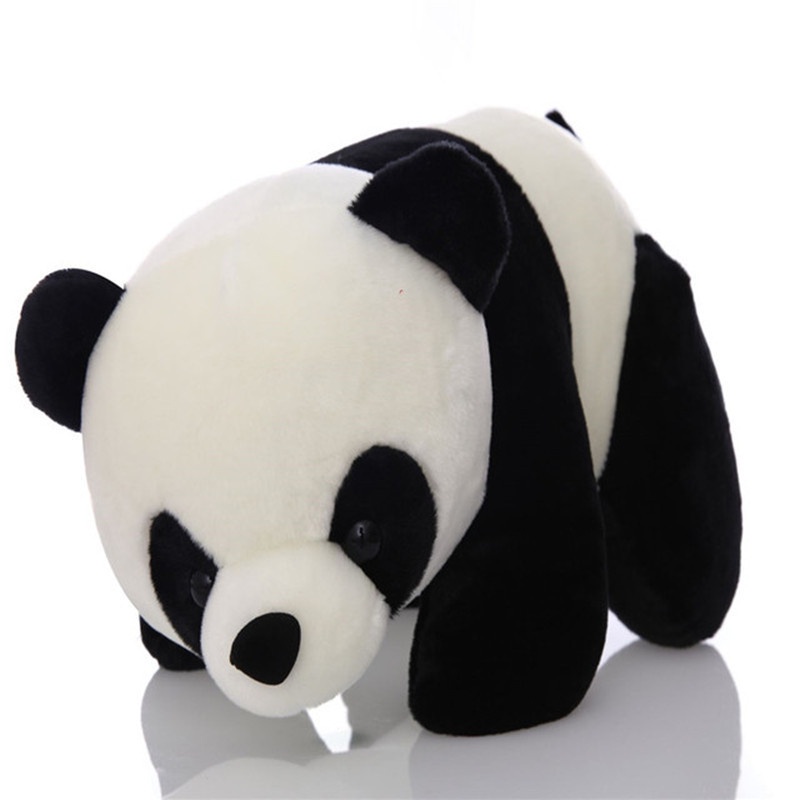 Mainan Boneka Bantal Stuffed Plush Panda 25CM 35CM Bahan Katun PP Untuk Hadiah Ulang Tahun Anak