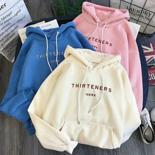 THIRTENERS HOODIE  UNISEX - ATASAN TEBAL KEKINIAN TERLARIS