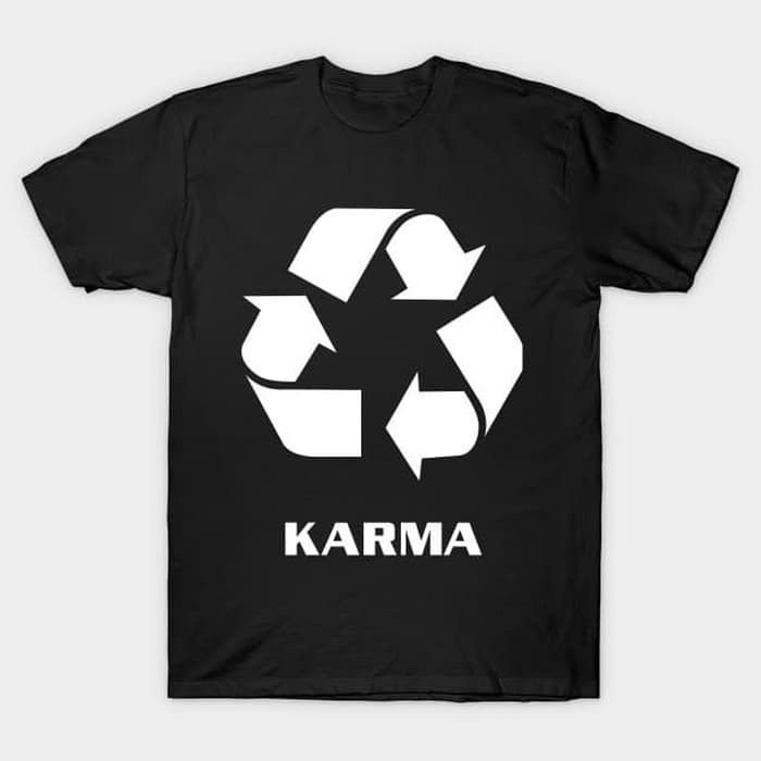 Kaos Baju Unik Obral Combed 30S Distro RECYCLE KARMA