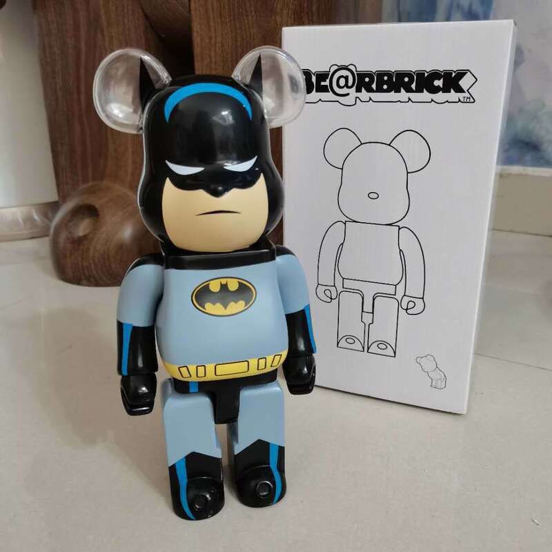 28cm Bearbrick 400% Building Blocks Bear Toy Action Figure Batman Joker Krusty Clown