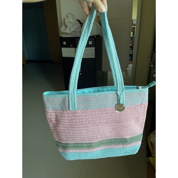 DOWA PUSPA TOTE BAG | DOWA PRELOVED [NBU] | LIKE NEW | TAS RAJUT