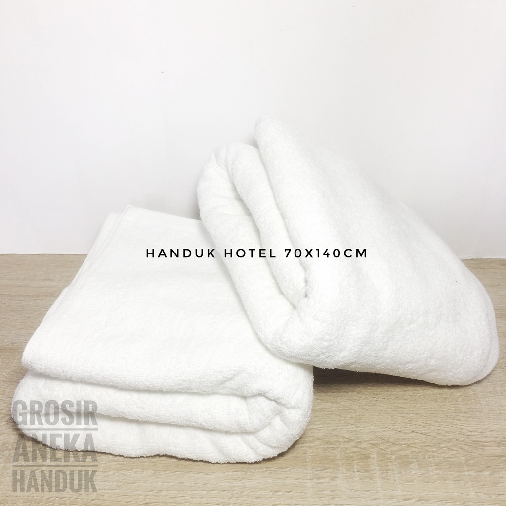 Handuk Hotel Putih Polos 70x140cm GSM 500
