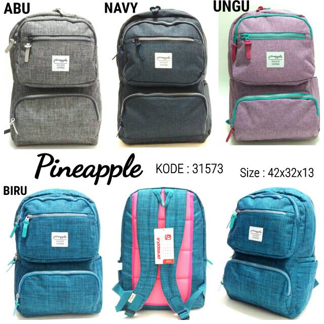 TAS SEKOLAH RANSEL BACKPACK PINEAPPLE 31573 MURAH TERBARU TAS KEREN0