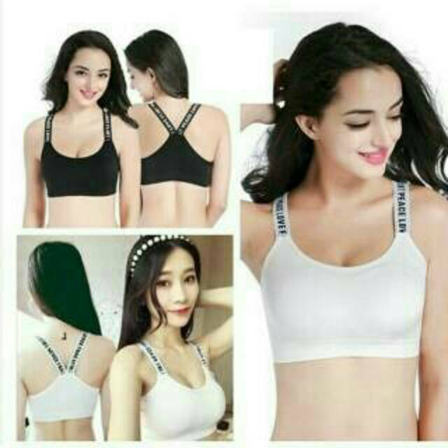 SPORT BRA GYM YOGA WITH PAD - BRA SPORT PAKAIAN DALAM WANITA