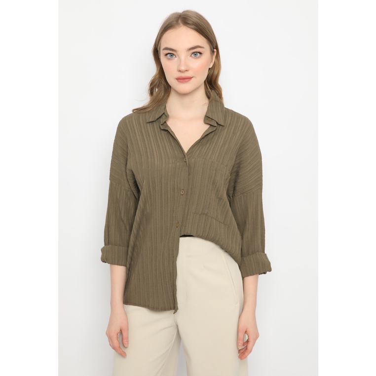 Mannequin Crepe Textured Shirt