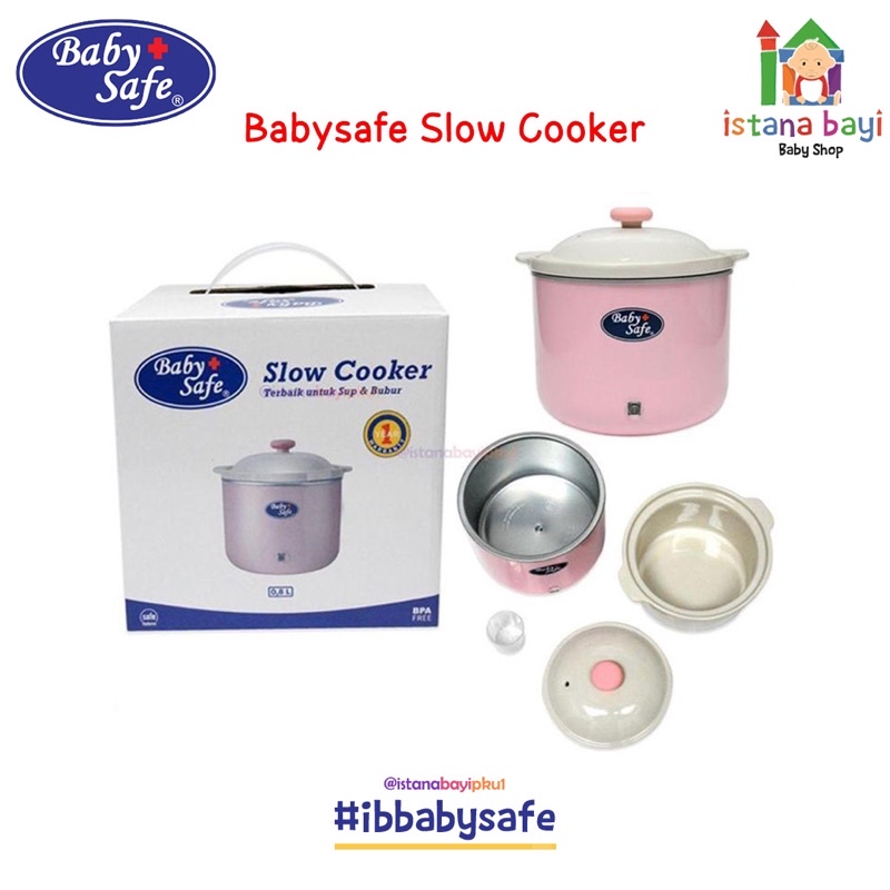 Baby Safe Slow Cooker LB009 - Perlengkapan MpASI/alat masak Mpasi bayi