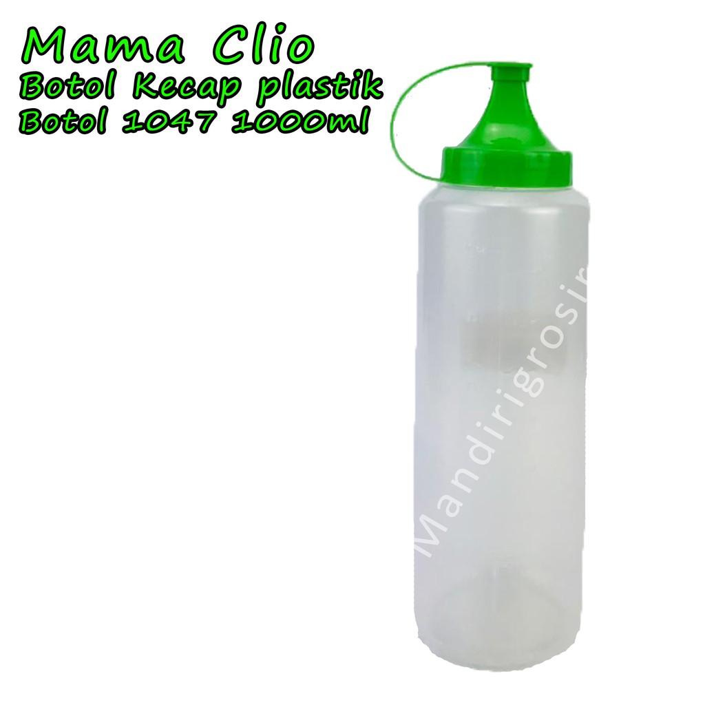 Botol Kecap plastik *Mama Clio * Hijau 1047 * 1000ml