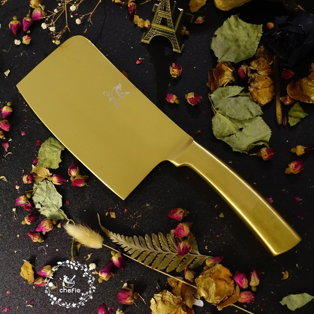 Chefio Pisau Golok Stainless Warna / Golok Daging / Pisau Daging