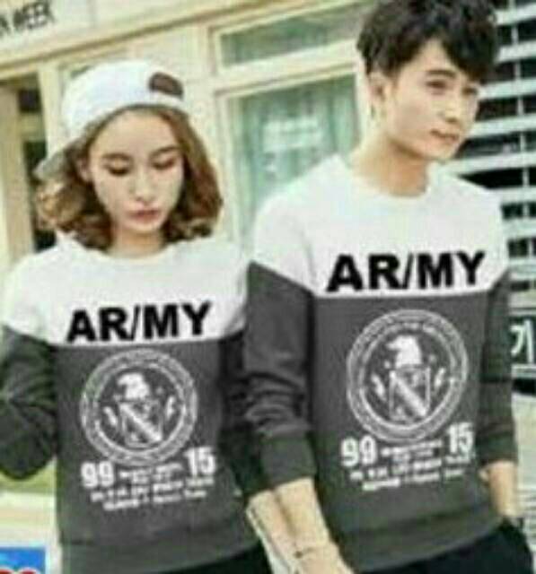 SWEATER COUPLE &quot;ARMY&quot; / SWEATER PASANGAN