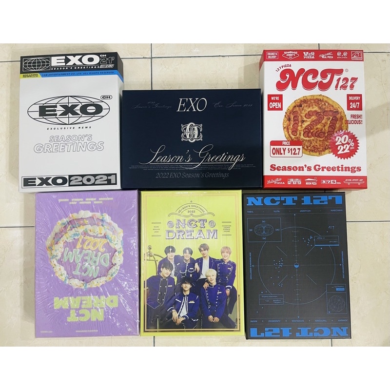 [READY - UBAH KE JNT ] SHARING SEASONS GREETINGS 2021 2022 BOX ONLY NCT127 NCTDREAM EXO ( baca deskr