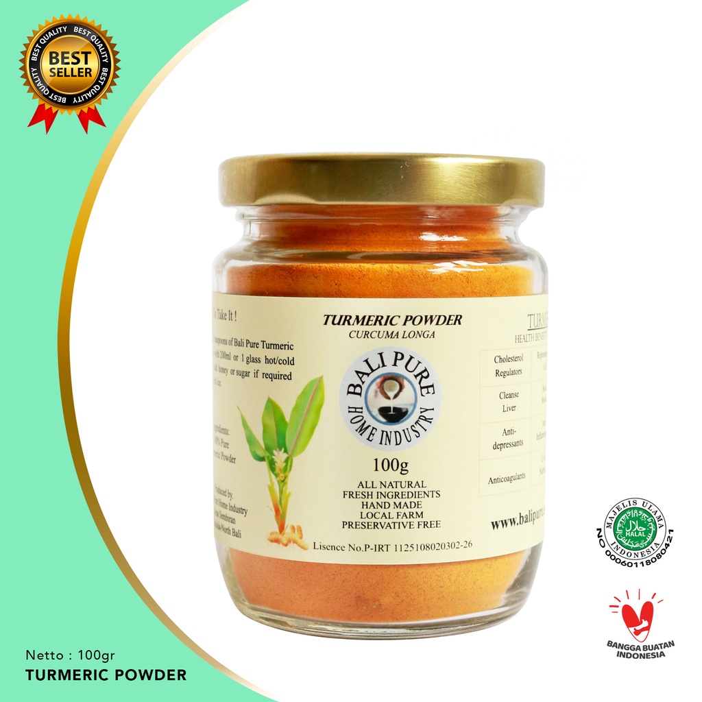 

Turmeric Powder Bubuk Kunyit Bali Pure 100gr