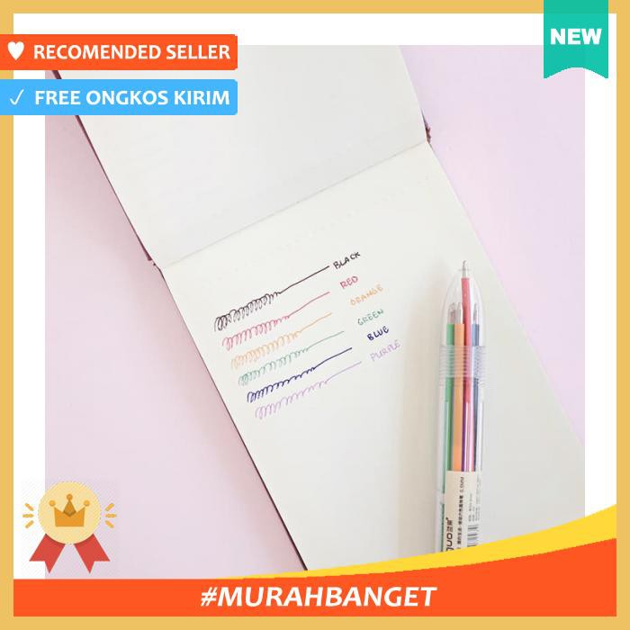 

Pulpen - Six Colors In One Ballpoint Pen - Alat Tulis