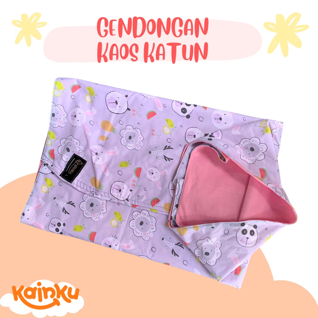 GEOS GENDONGAN KAOS BAYI GRADE A++ MOTIF POLOS &amp; ANAK