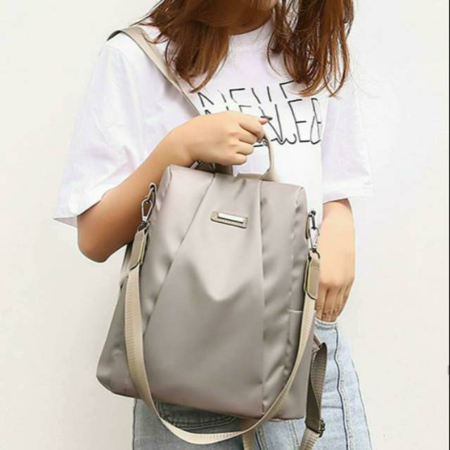 Tas ransel anti air / anti maling / crystal bag