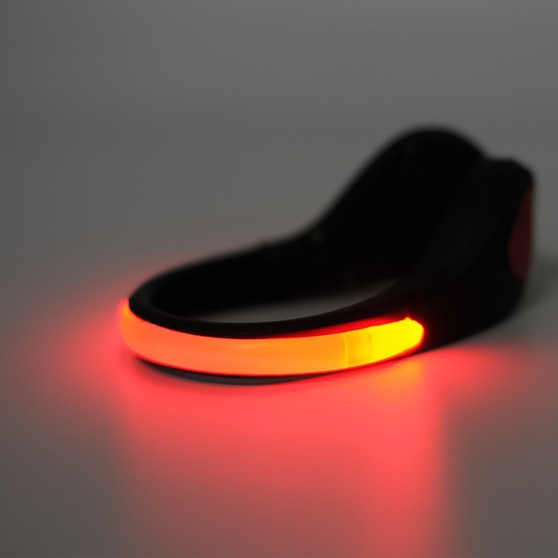 Klip Lampu Sepatu LED Safety Light Bicycle Bike Cycling Running Sport Olahraga Night malam hari