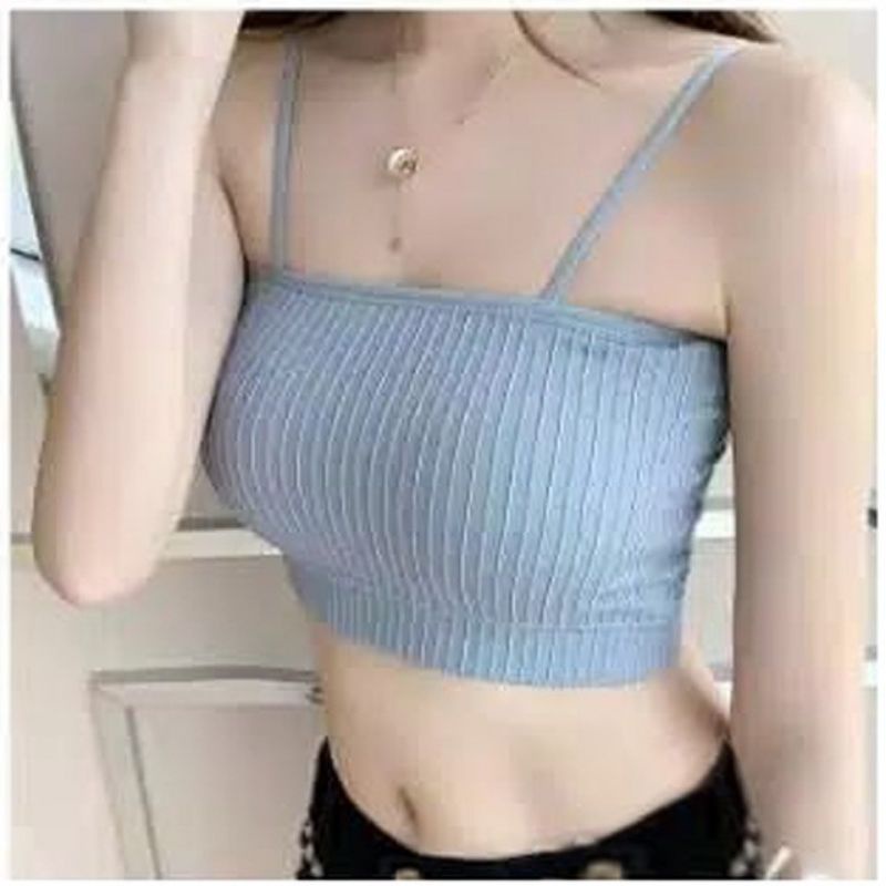 TankTop Crop Rib Atasan Wanita