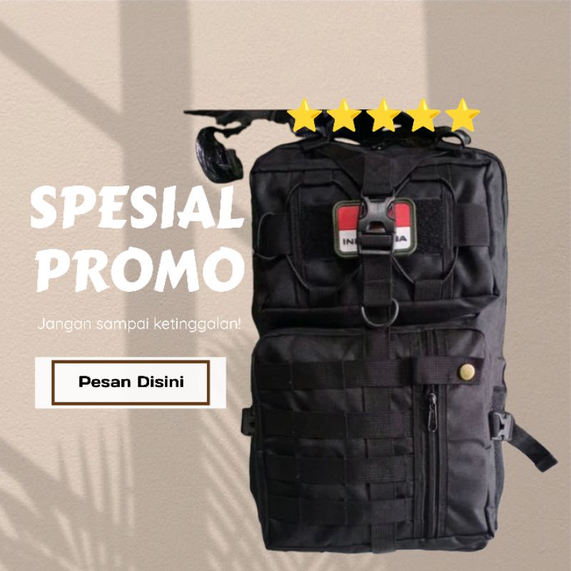 promo merdeka 17an🇲🇨Tas ransel Libanon new hitam/tas punggung pria/tas sekolah