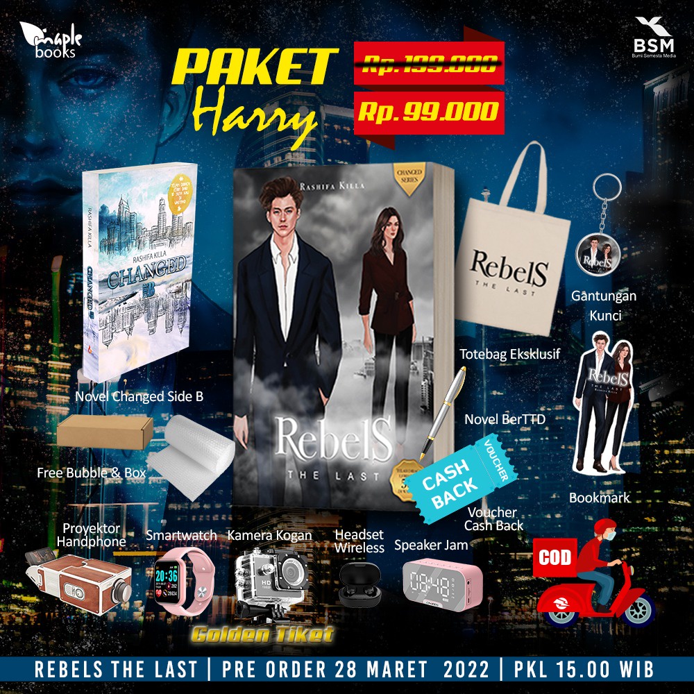 NOVEL REBELS THE LAST + BONUS - RASHIFA KILLA