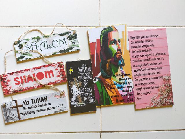 Hiasan Dinding Doa Bapak Kami Katolik