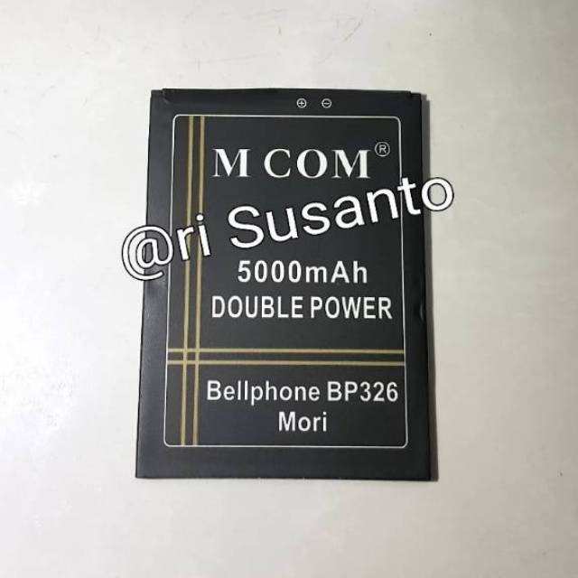 Baterai MCOM for Bellphone BP326 Mori/BP 326 Mori Double Power 5000mAh batere batre batrai battery