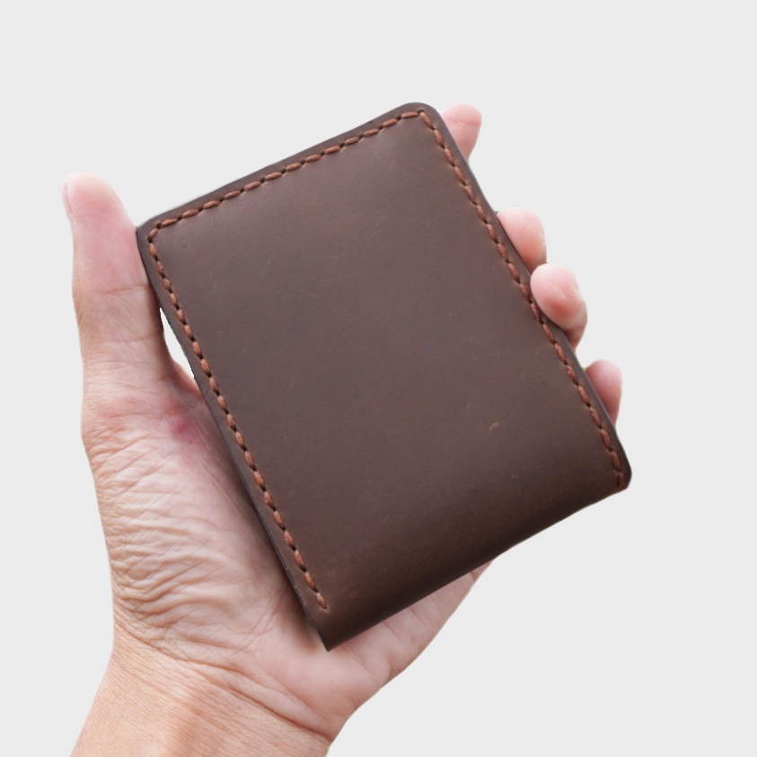 Caliandravieri Dompet Pria Kulit Asli Handmade CVN Crazy Horse Leather Premium