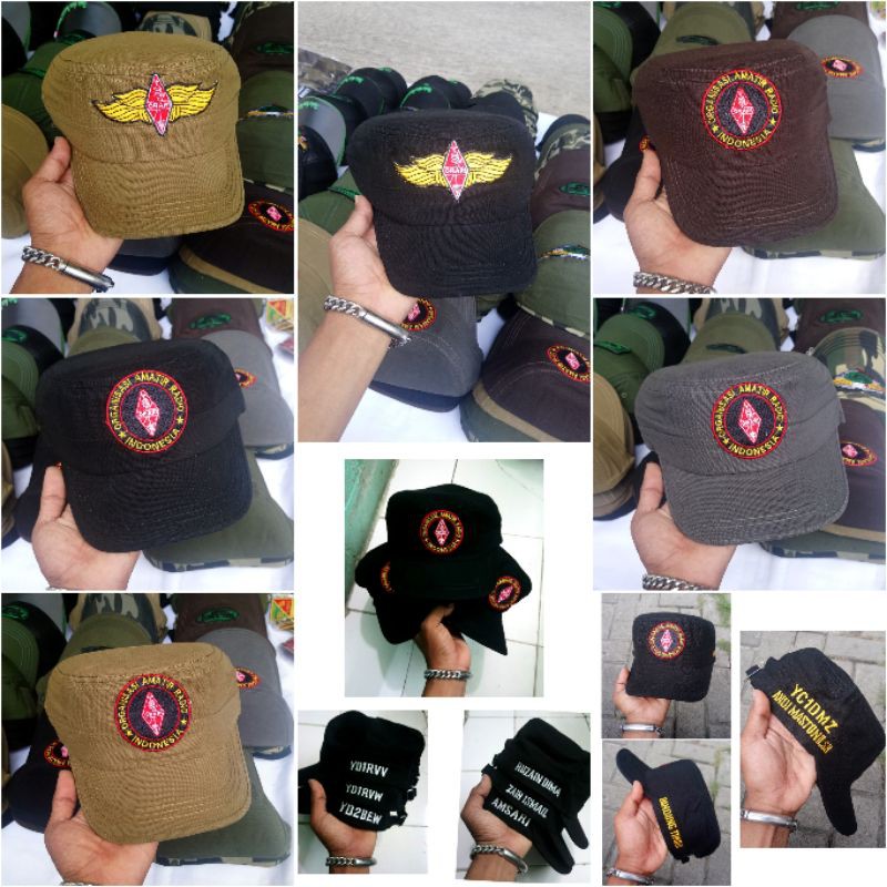 FREE BORDIR NAMA DAN CALLSIGN TOPI KOMANDO ORARI