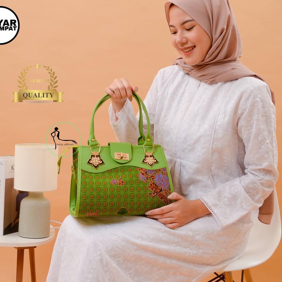Terkini➱ KQMJU Tas Muslimat Batik NU fatayat Nahdlatut Ulama Selempang Ibu Pengajian Seragam Slempan