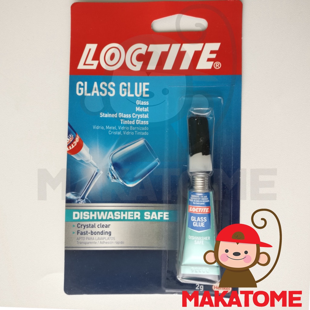 

Loctite Instant Glass Glue 0.07 Oz 2g lem kaca 2 gr gram gelas kristal