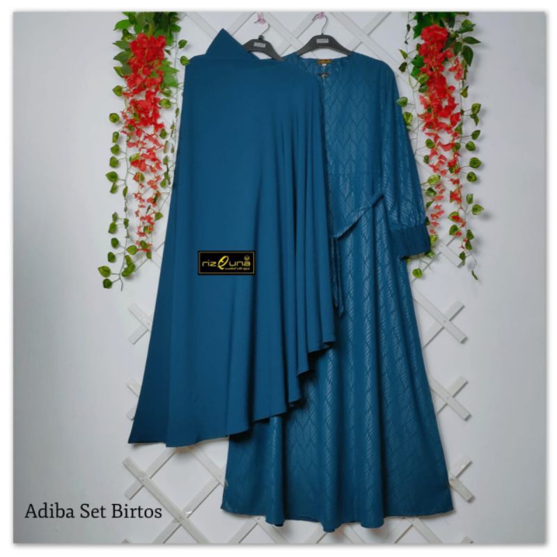 ADIBA SET WOLFIS EMBOS PREMIUM by rizquna gamis size M-XL