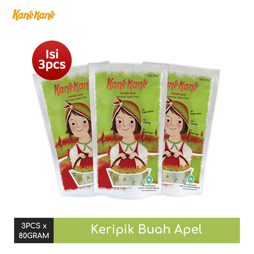 

Aremafood - Keripik Buah Apel Kane Kane Isi 3pcs Lebih Hemat dan Murah