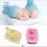 cetakan silikon puding coklat bayi besar