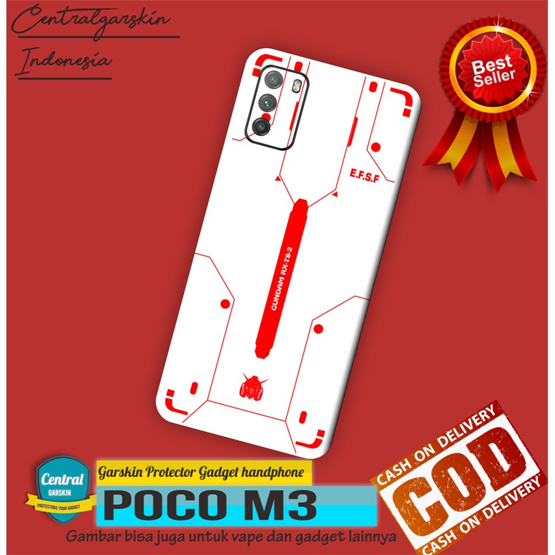 COD Garskin  Poco M3 FULL BODY - GUNDAM RED [central garskin]