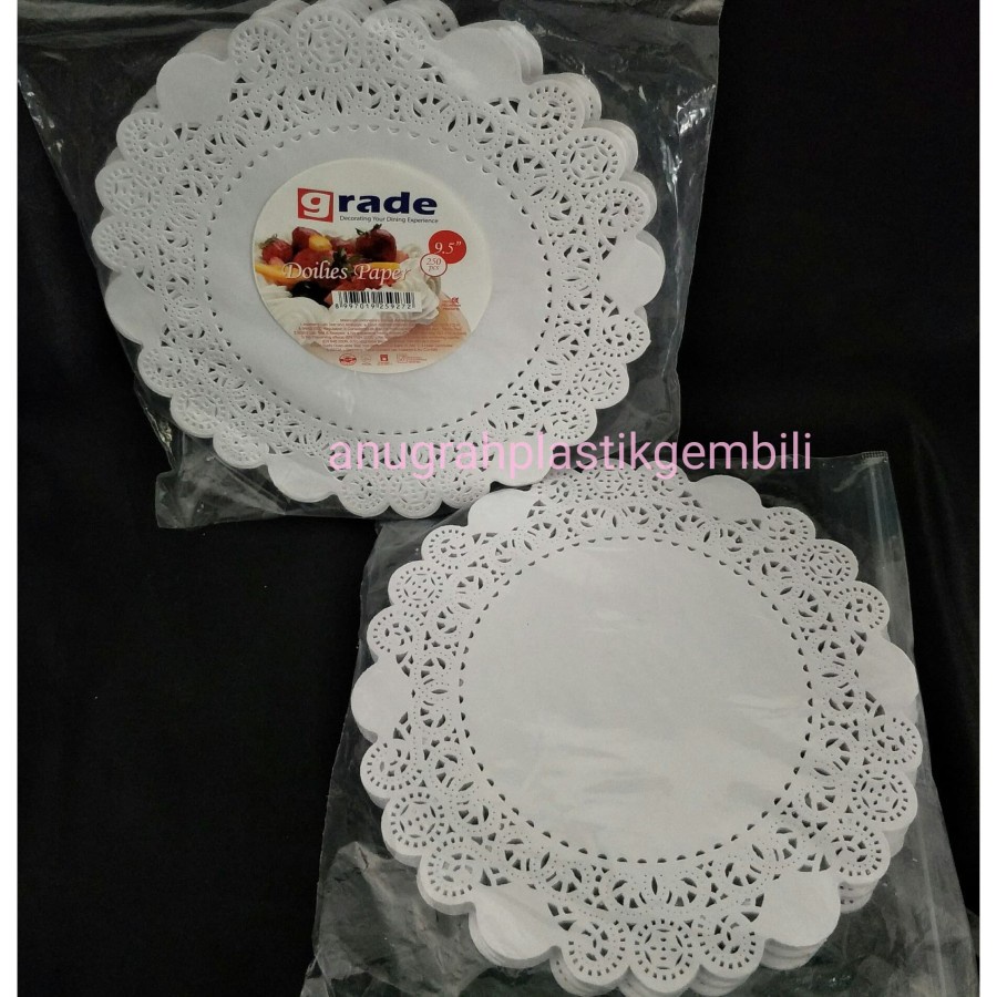 

Paper Doilies 9,5 / alas kertas renda isi 250 pcs
