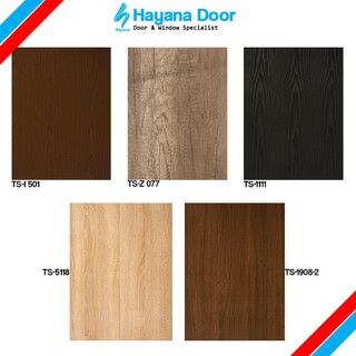 Pintu Engineering  Door  Finish PVC Sheet Tanpa Nat Shopee 