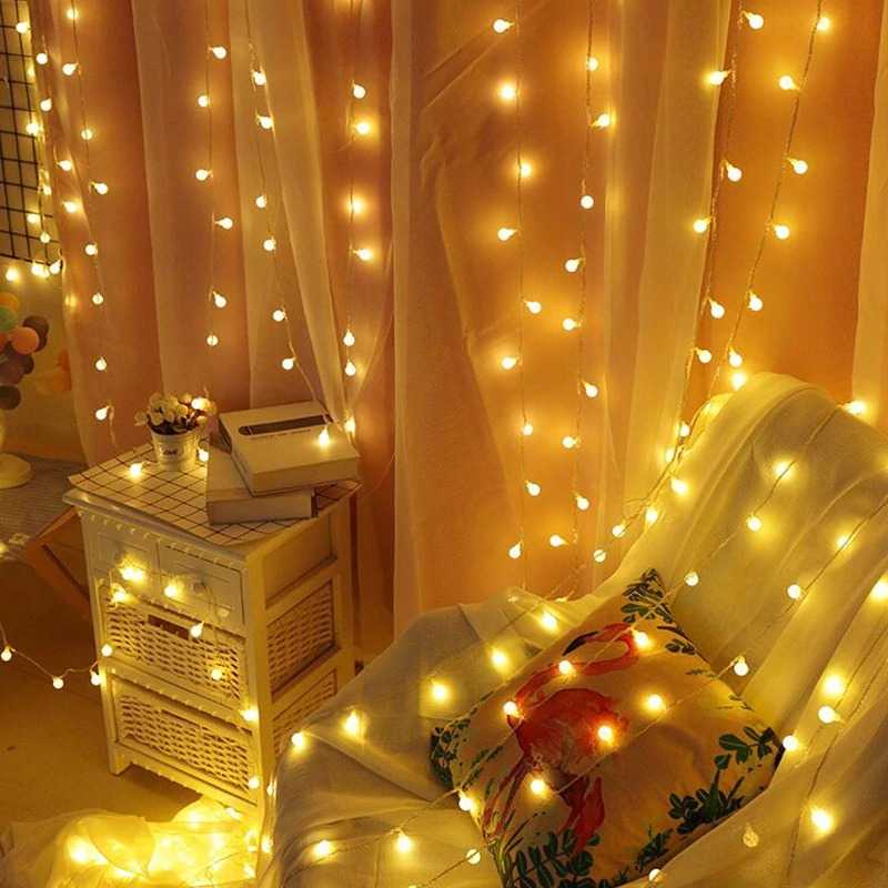 TG-DHA YJHSMT Lampu Hias Fairy String Light 80LED 220V 10M Model Ball YJT80L