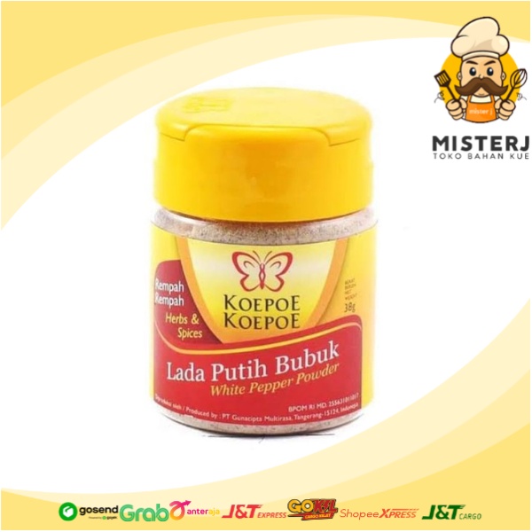 

Koepoe Koepoe Lada Putih Bubuk | Kupu Kupu Paper White Powder | 38 Gram