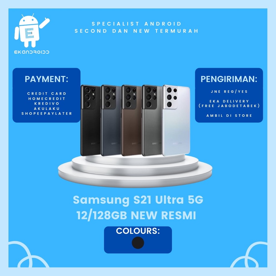SAMSUNG S21 ULTRA 5G 12/128GB NEW RESMI