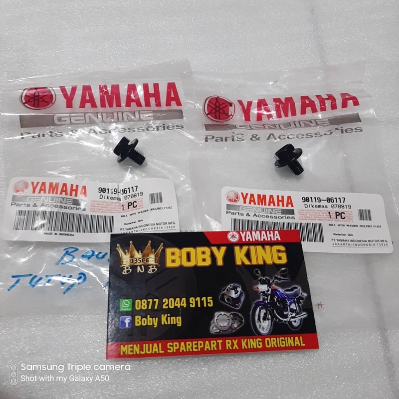 Baut tutup rantai rx king original