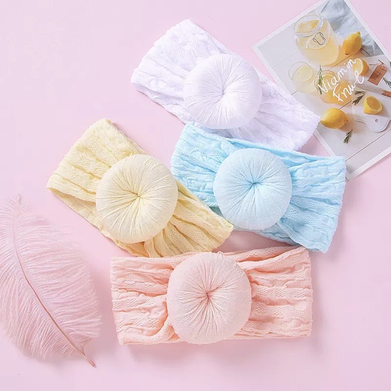 Donut Headband / headband donay bayi bandana bayi