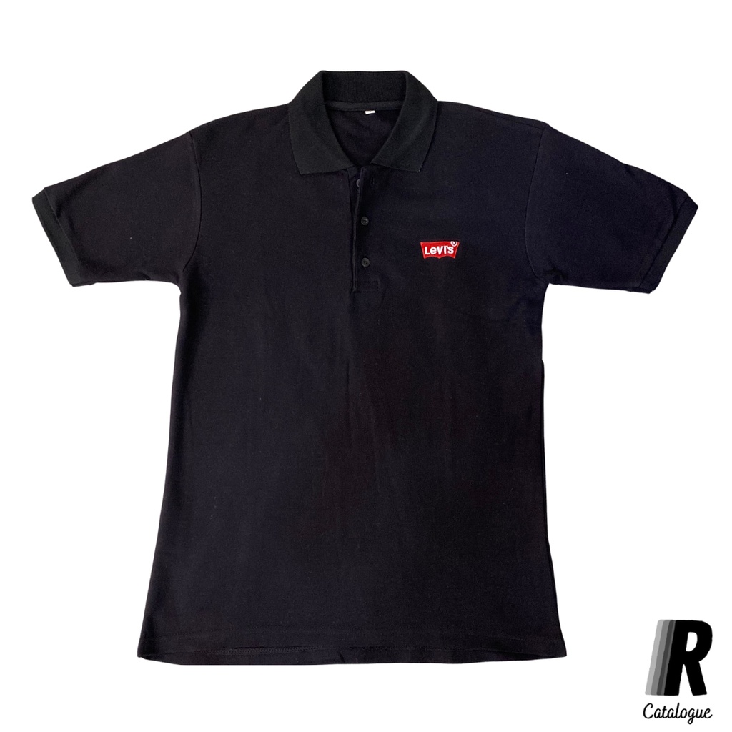 Baju Kerah Polo Pria Ramie Collection Kaos Kerah Motif LV1S Pique Cotton