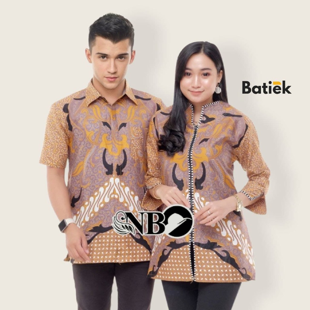 [11.11] COUPLE BATIK NEW HEM BLUS BLOUSE TRENDING INTERNATIONAL COUPLE SERAGAM TERLARIS BATIKPITTO