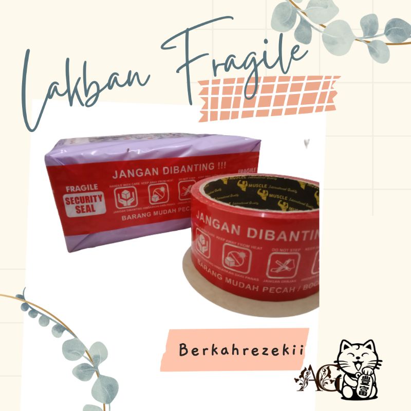 

(AG) LAKBAN Fragile Merah