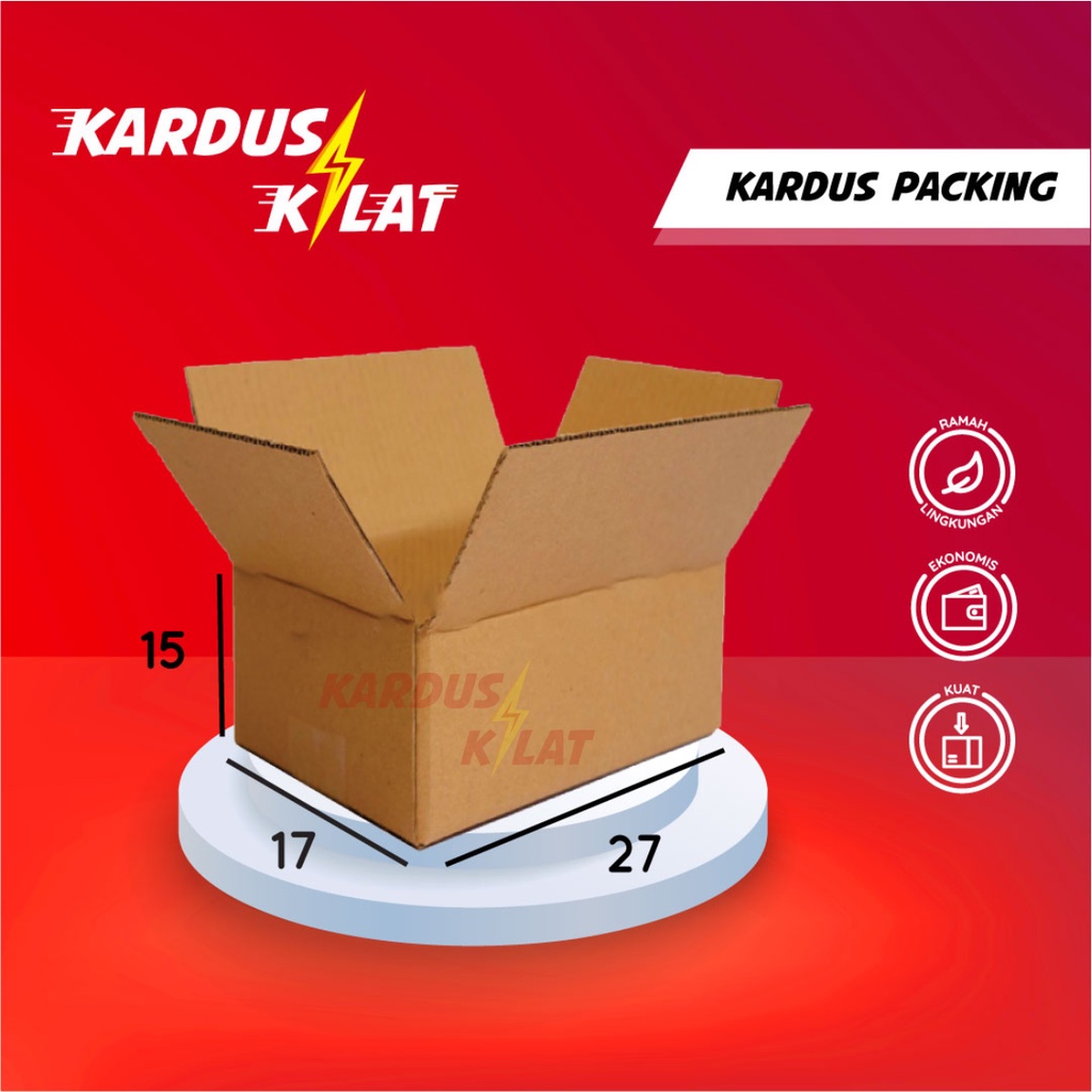

Kardus Packing 27x17x15 - Karton Box Dus Packaging Baru Polos Murah