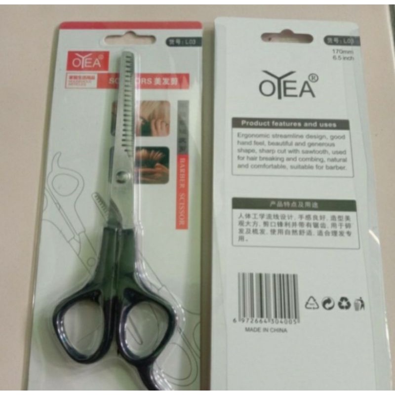 Gunting Sasak rambut 2 sisi penipis stainlees OYEA LO3