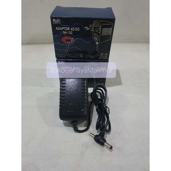 Adaptor 12V 2A Murni Konektor T Power Supply AC/DC SNI High Quality