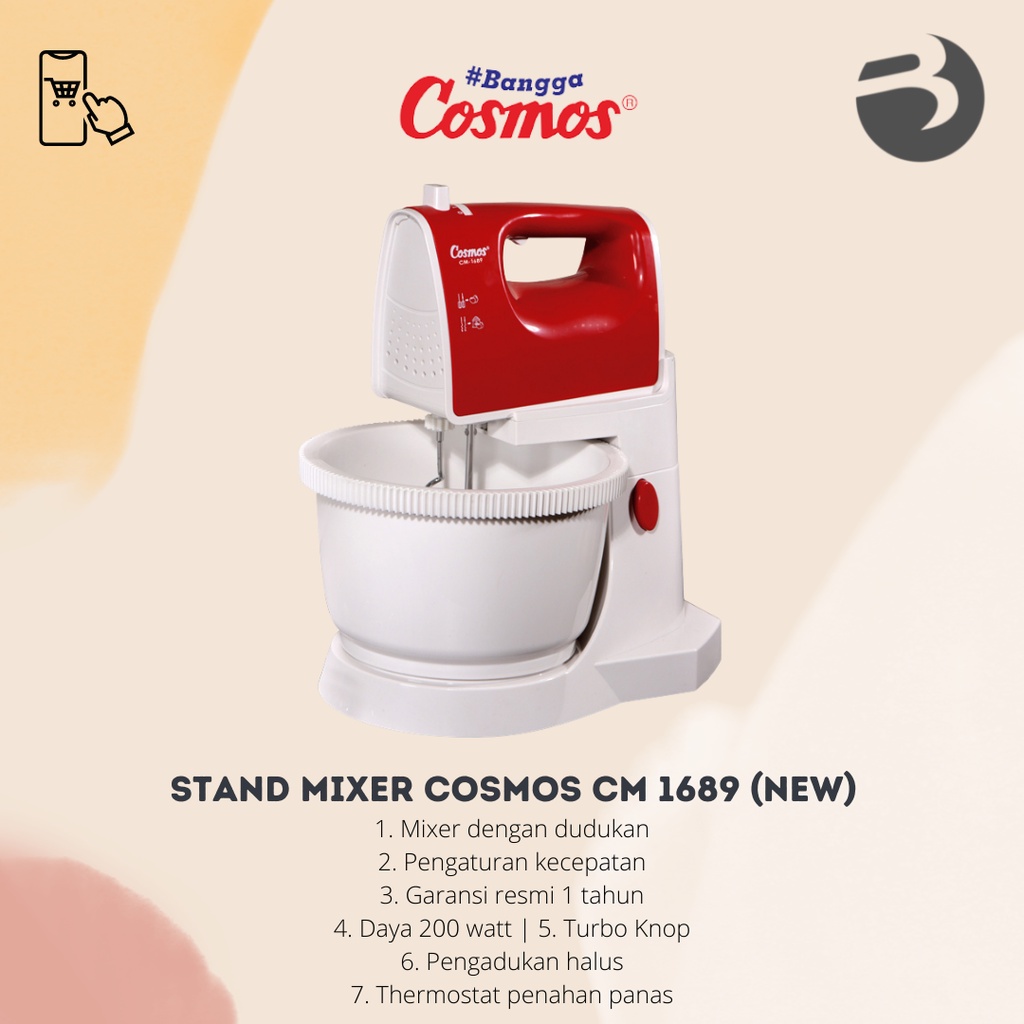 Stand Mixer Cosmos CM 1689 (NEW)