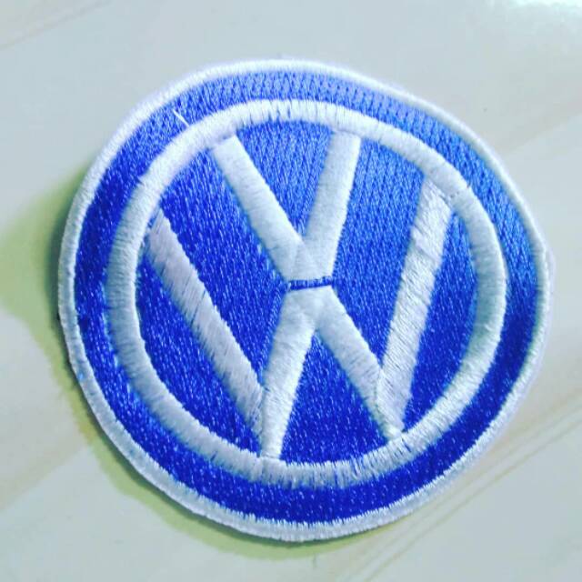 Emblem patch bordir logo vw