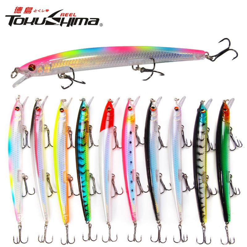 Umpan Mancing Umpan Pancing Umpan Pancing Buatan Alat Pancing Murah Umpan Mancing Clouser Minnow 1PCS 15.4g/13.5cm Sinking Minnow Plastic Bait relix nusantara CrankSet Umpan Ikan CrankBait Alat Pancing Kail Pancing