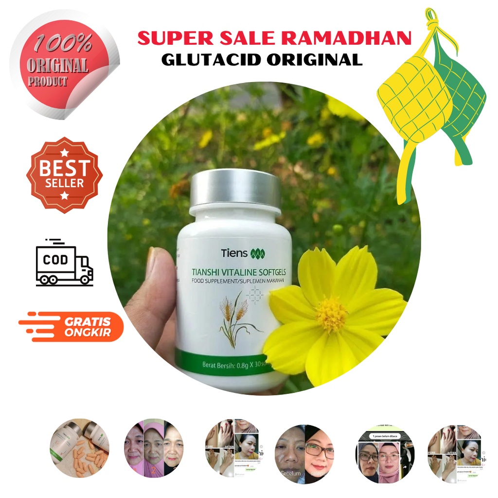 Vitaline Softgel - Vitaline Softgel Tiens Pemutih Seuluruh Tubuh - Vitaline Tiens Pemutih Seluruh Tu