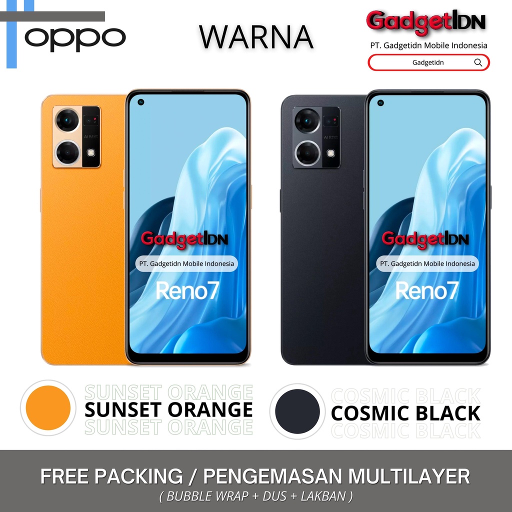 OPPO RENO7 RENO 7 RAM 13/256GB (8GB + 5GB EXTENDED RAM) GARANSI RESMI